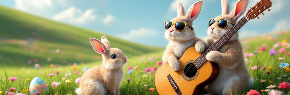 Rock Bunnies Easter